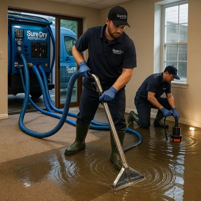 Water Extraction and Removal process in Bass Lake, IN